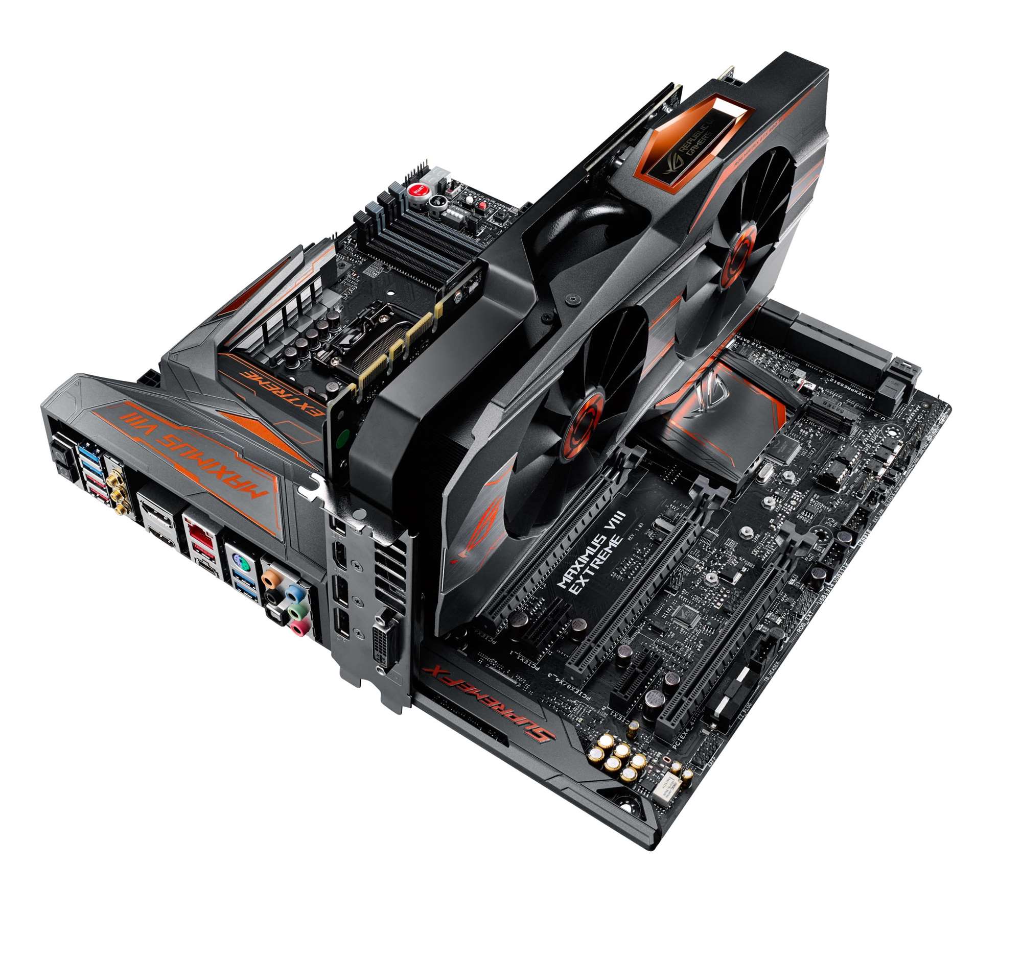 Asus Reveals New Rog Maximus Viii Mobo And Matrix Gtx Ti Atomic Graphics Cards